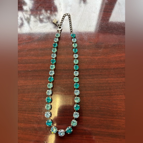 Jewelry - Elegant Shades of Turquoise Crystals Necklace